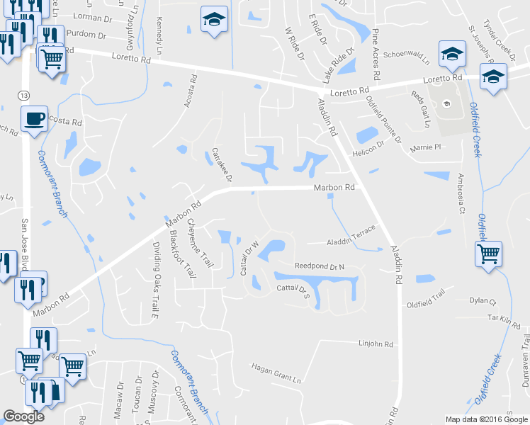 map of restaurants, bars, coffee shops, grocery stores, and more near 12037 Cranefoot Drive in Jacksonville