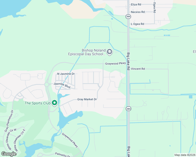 map of restaurants, bars, coffee shops, grocery stores, and more near 5822 Willow Ridge Drive in Lake Charles