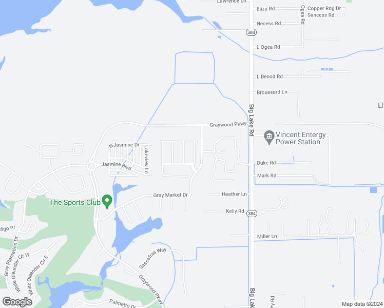 map of restaurants, bars, coffee shops, grocery stores, and more near 5822 Willow Ridge Drive in Lake Charles