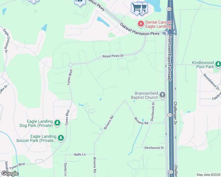 map of restaurants, bars, coffee shops, grocery stores, and more near 3826 Featherstone Court in Middleburg
