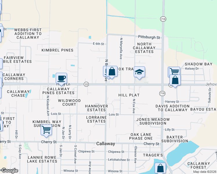 map of restaurants, bars, coffee shops, grocery stores, and more near 6825 Florida 22 in Panama City