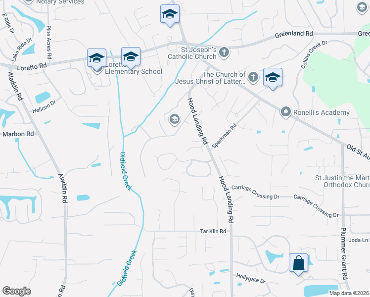 map of restaurants, bars, coffee shops, grocery stores, and more near 4220 Clearwater Lane in Jacksonville