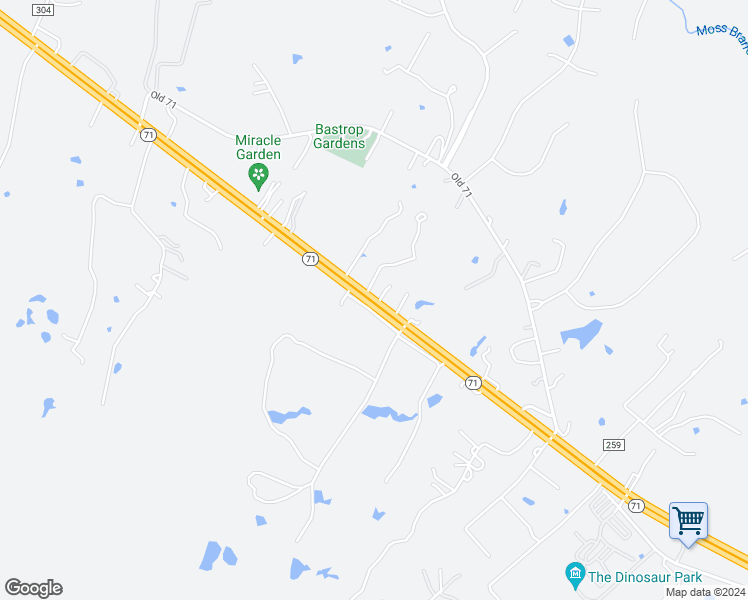 map of restaurants, bars, coffee shops, grocery stores, and more near 2481 Highway 71 in Cedar Creek