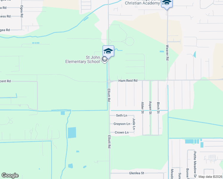 map of restaurants, bars, coffee shops, grocery stores, and more near 5743 Elliott Rd in Lake Charles
