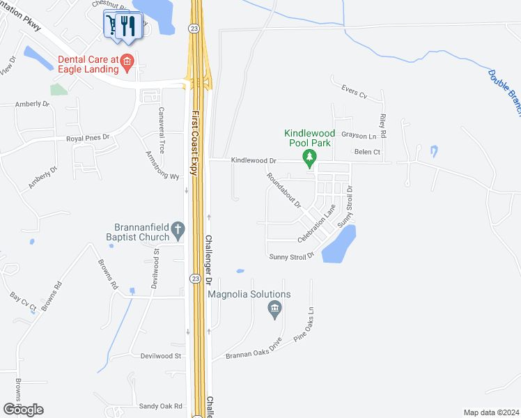 map of restaurants, bars, coffee shops, grocery stores, and more near 883 Sunny Stroll Drive in Middleburg