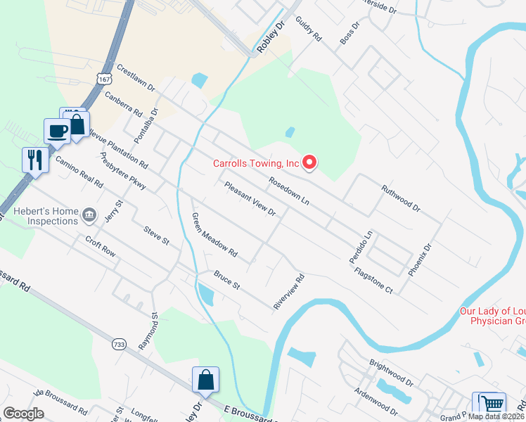 map of restaurants, bars, coffee shops, grocery stores, and more near 100 Tezcuco Court in Lafayette