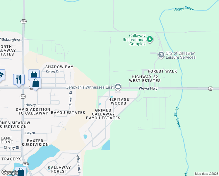 map of restaurants, bars, coffee shops, grocery stores, and more near 8141 Wewa Highway in Panama City