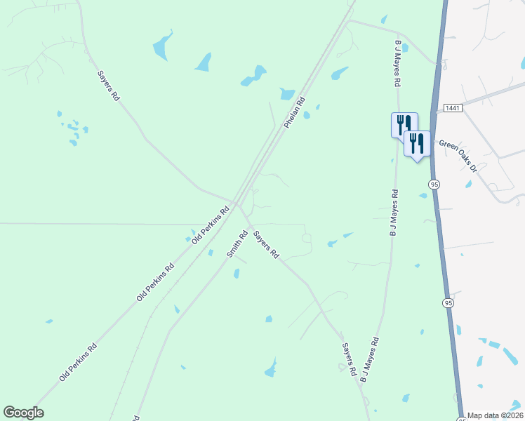 map of restaurants, bars, coffee shops, grocery stores, and more near 321 Phelan Road in Bastrop