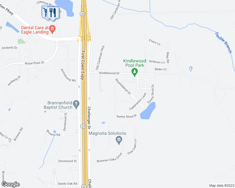 map of restaurants, bars, coffee shops, grocery stores, and more near 888 Sunny Stroll Drive in Middleburg