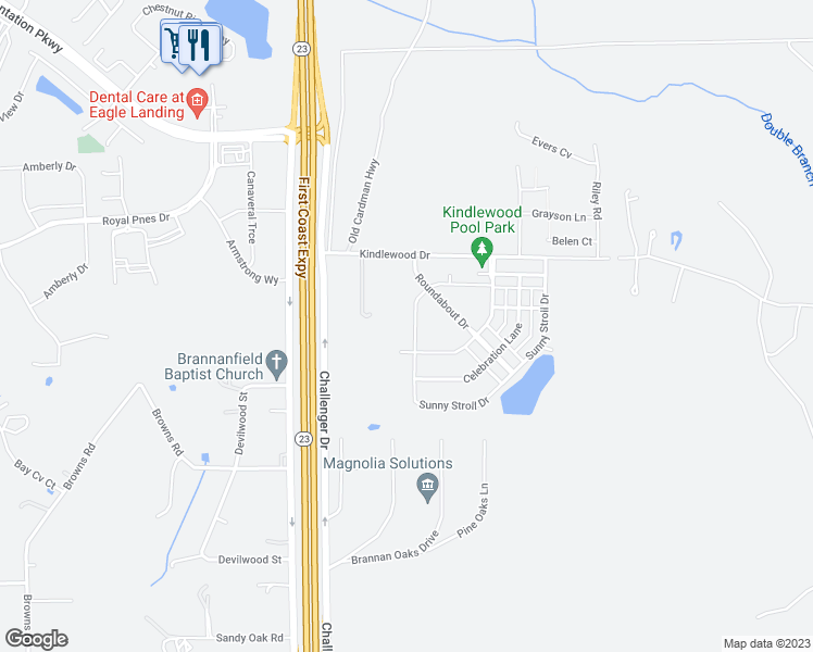 map of restaurants, bars, coffee shops, grocery stores, and more near 887 Sunny Stroll Drive in Middleburg