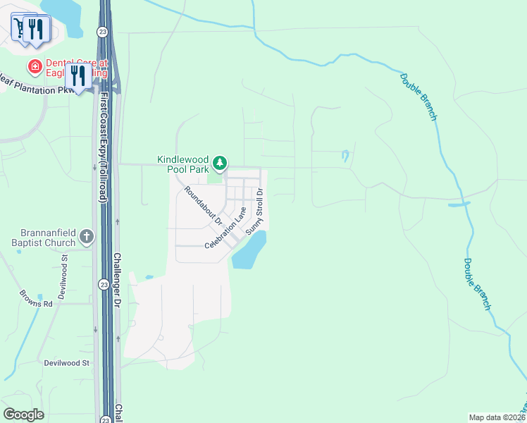 map of restaurants, bars, coffee shops, grocery stores, and more near 655 Sunny Stroll Drive in Middleburg