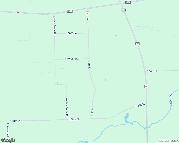 map of restaurants, bars, coffee shops, grocery stores, and more near 73rd Lane in Wellborn
