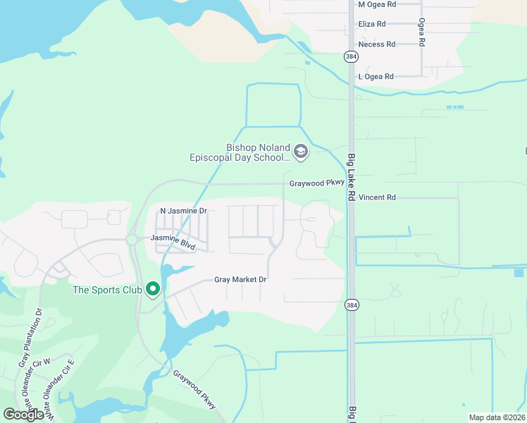 map of restaurants, bars, coffee shops, grocery stores, and more near 5822 Willow Ridge Drive in Lake Charles