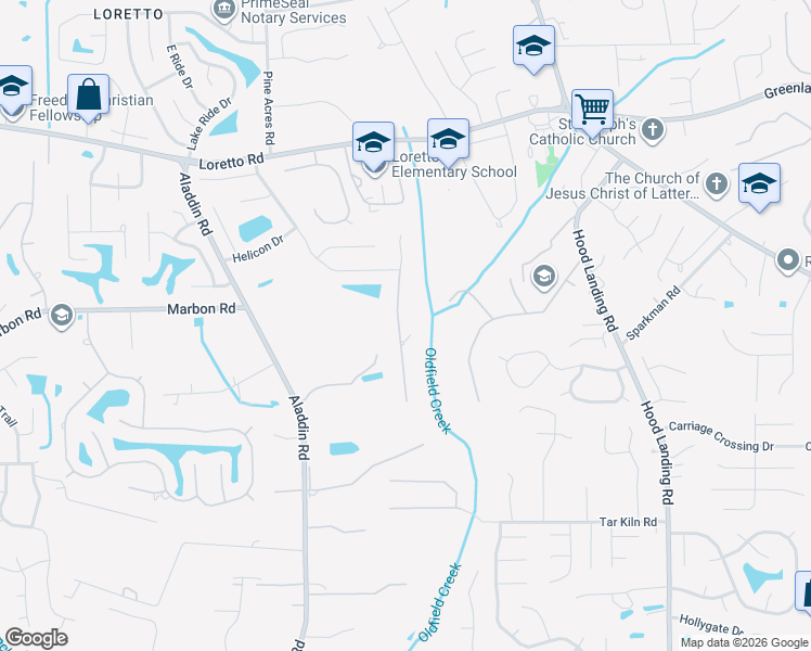 map of restaurants, bars, coffee shops, grocery stores, and more near 12155 Ambrosia Court in Jacksonville