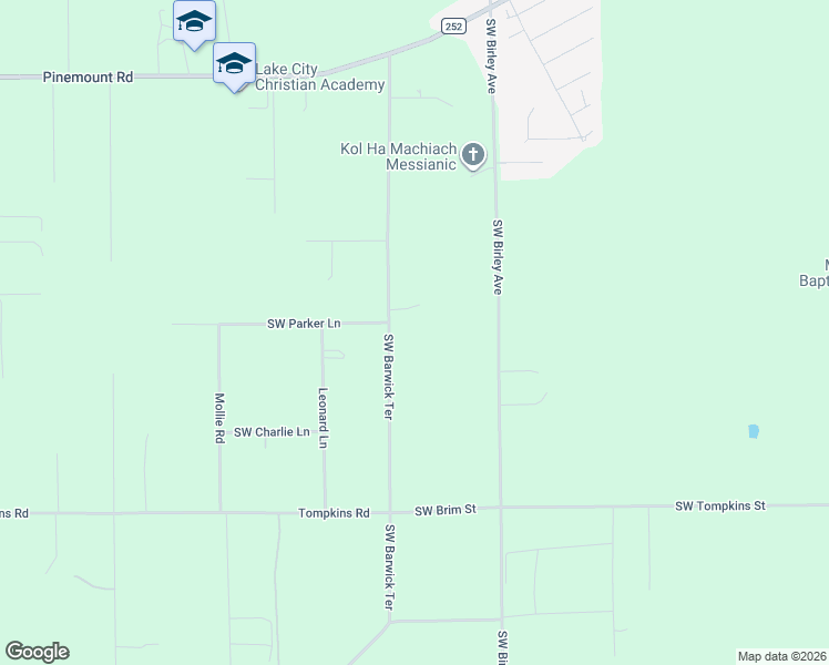 map of restaurants, bars, coffee shops, grocery stores, and more near 112 Southwest Golden Glen in Lake City