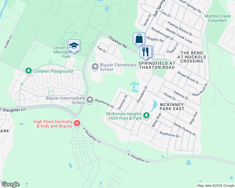 map of restaurants, bars, coffee shops, grocery stores, and more near 8608 Ipswich Bay Drive in Austin