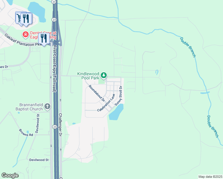 map of restaurants, bars, coffee shops, grocery stores, and more near 720 Celebration Lane in Middleburg