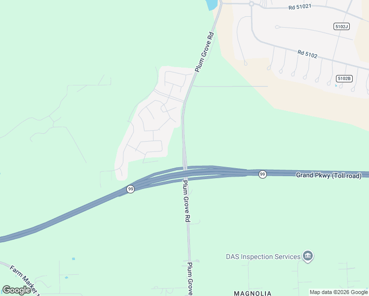 map of restaurants, bars, coffee shops, grocery stores, and more near Plum Grove Road in New Caney