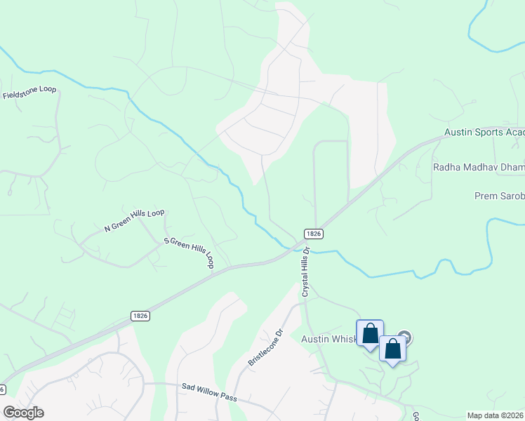 map of restaurants, bars, coffee shops, grocery stores, and more near 15808 Farm to Market Road 1826 in Austin