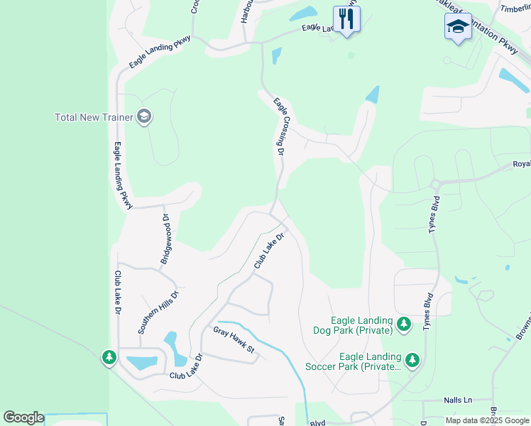map of restaurants, bars, coffee shops, grocery stores, and more near 1112 Autumn Pines Drive in Orange Park