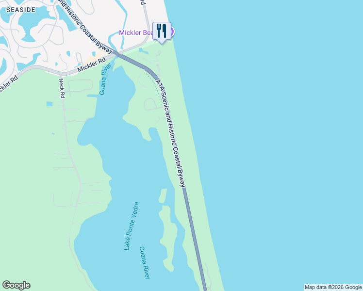 map of restaurants, bars, coffee shops, grocery stores, and more near 1157 Ponte Vedra Boulevard in St. Johns County