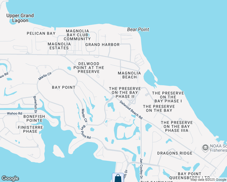 map of restaurants, bars, coffee shops, grocery stores, and more near 3528 Fox Run Boulevard in Panama City