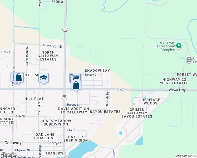 map of restaurants, bars, coffee shops, grocery stores, and more near 7623 Whisperwood Drive in Panama City