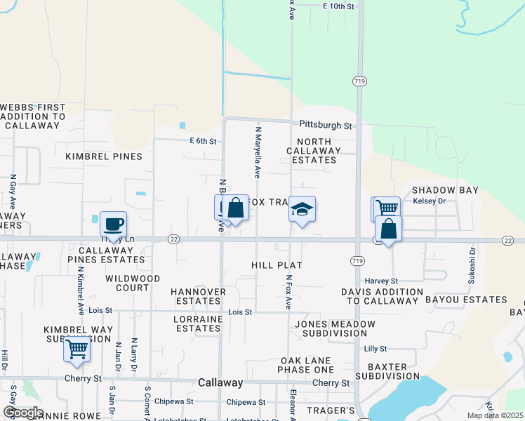 map of restaurants, bars, coffee shops, grocery stores, and more near 338 North Mary Ella Avenue in Panama City