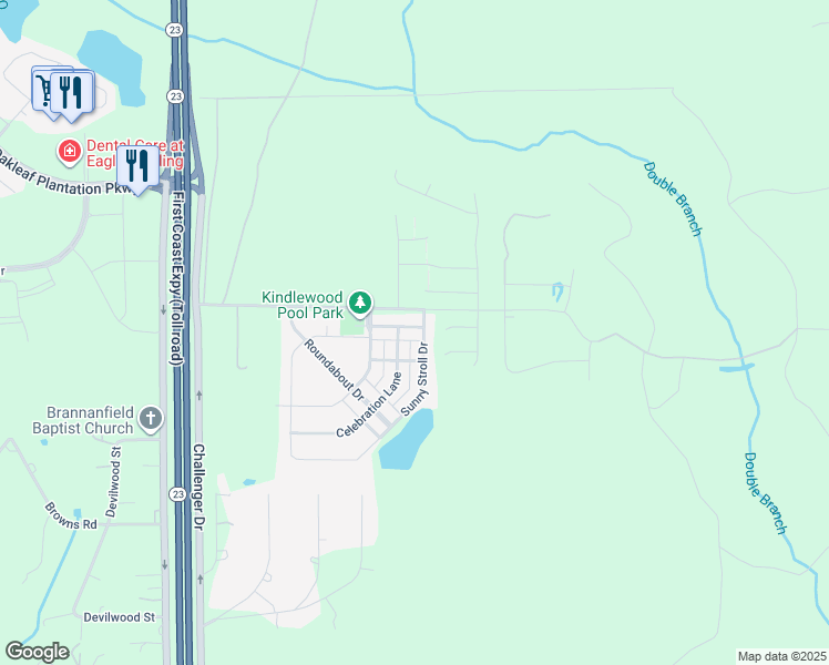 map of restaurants, bars, coffee shops, grocery stores, and more near 3305 New Beginnings Lane in Middleburg