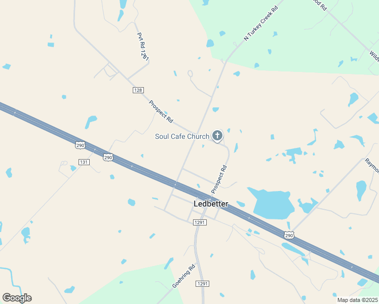 map of restaurants, bars, coffee shops, grocery stores, and more near 125 North Turkey Creek Road in Ledbetter