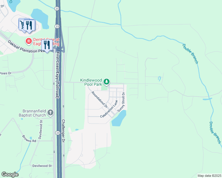 map of restaurants, bars, coffee shops, grocery stores, and more near 3345 New Beginnings Lane in Middleburg