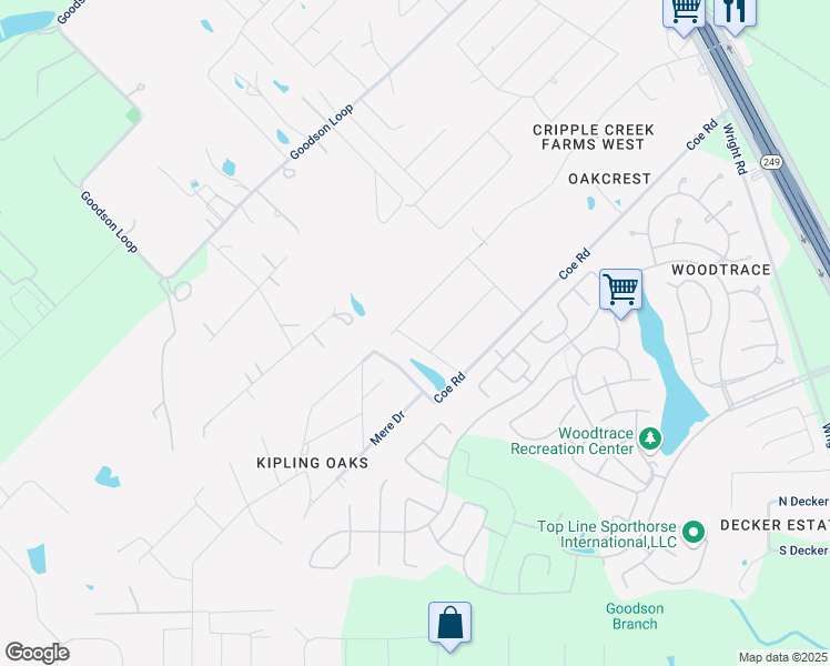 map of restaurants, bars, coffee shops, grocery stores, and more near 34611 Michelle Drive in Pinehurst