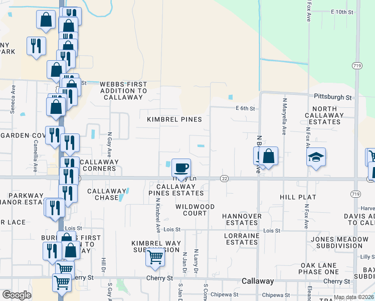 map of restaurants, bars, coffee shops, grocery stores, and more near 32 Landever in Panama City