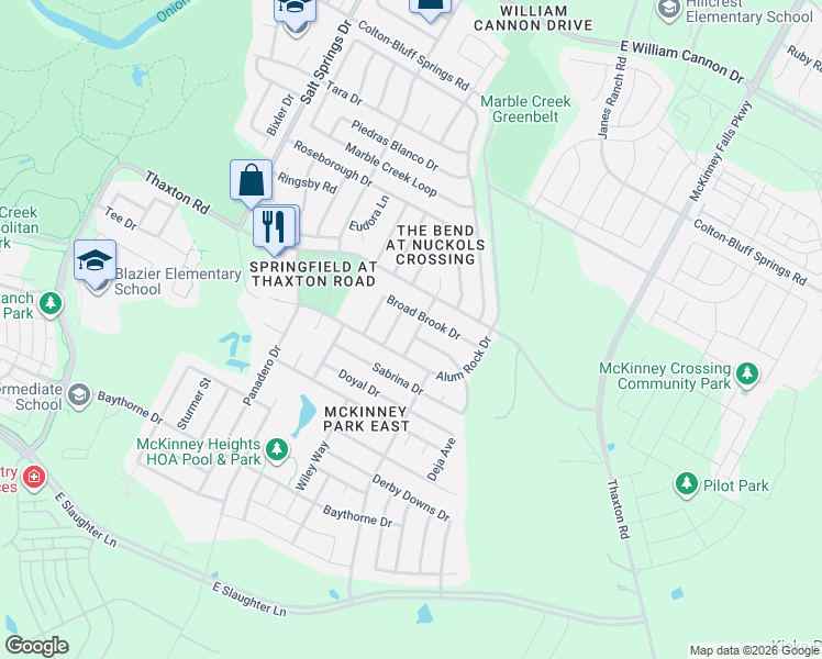 map of restaurants, bars, coffee shops, grocery stores, and more near 6808 Felipe Drive in Austin