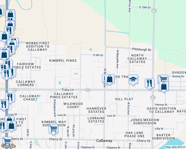map of restaurants, bars, coffee shops, grocery stores, and more near 930 Katherine Avenue in Panama City