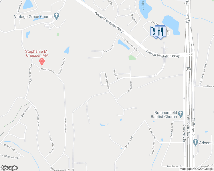 map of restaurants, bars, coffee shops, grocery stores, and more near 3969 Heatherbrook Place in Middleburg