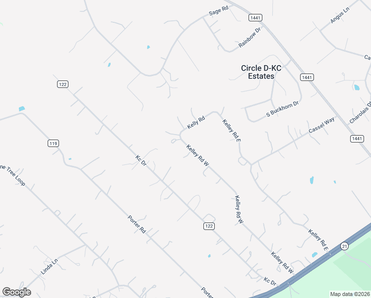 map of restaurants, bars, coffee shops, grocery stores, and more near 280 Kelley Road West in Bastrop