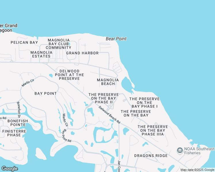 map of restaurants, bars, coffee shops, grocery stores, and more near 4129 Lorraine Street in Panama City Beach