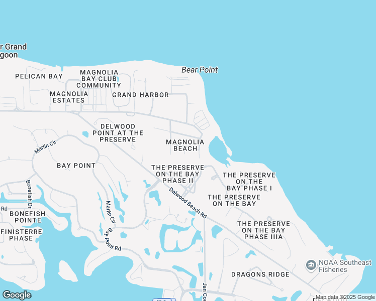 map of restaurants, bars, coffee shops, grocery stores, and more near 4129 Lorraine Street in Panama City Beach
