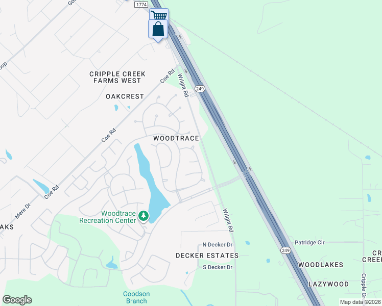 map of restaurants, bars, coffee shops, grocery stores, and more near 34119 Mill Creek Way in Pinehurst