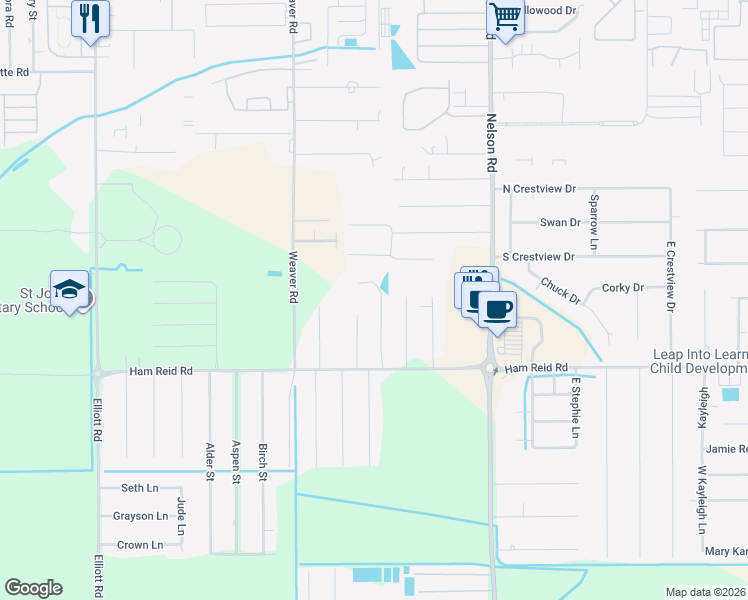 map of restaurants, bars, coffee shops, grocery stores, and more near 5470 Moulin Rouge Drive in Lake Charles