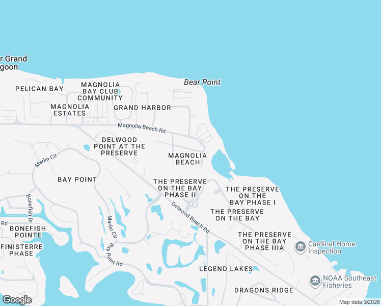 map of restaurants, bars, coffee shops, grocery stores, and more near 4129 Lorraine Street in Panama City Beach