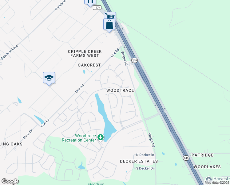 map of restaurants, bars, coffee shops, grocery stores, and more near 303 Lagarto Way in Pinehurst