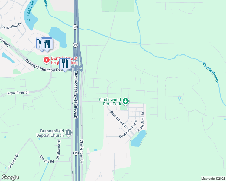 map of restaurants, bars, coffee shops, grocery stores, and more near 3509-3577 Kindlewood Drive in Middleburg