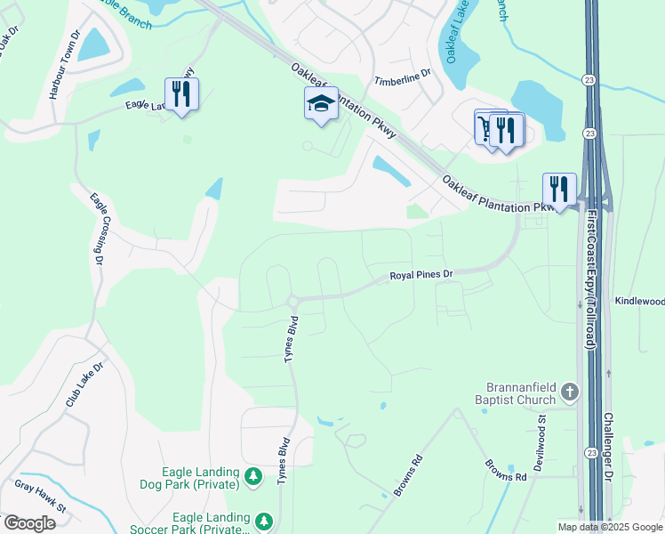 map of restaurants, bars, coffee shops, grocery stores, and more near 3969 Heatherbrook Place in Middleburg