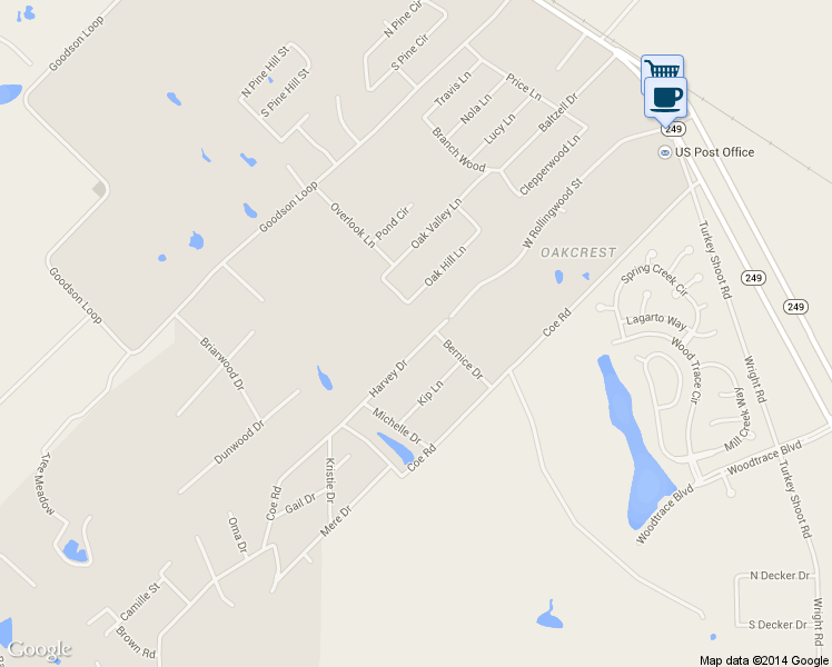 map of restaurants, bars, coffee shops, grocery stores, and more near 810 Harvey Drive in Pinehurst