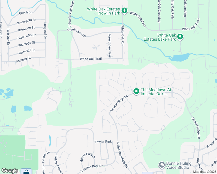 map of restaurants, bars, coffee shops, grocery stores, and more near 2754 Hidden Hollow Lane in Conroe