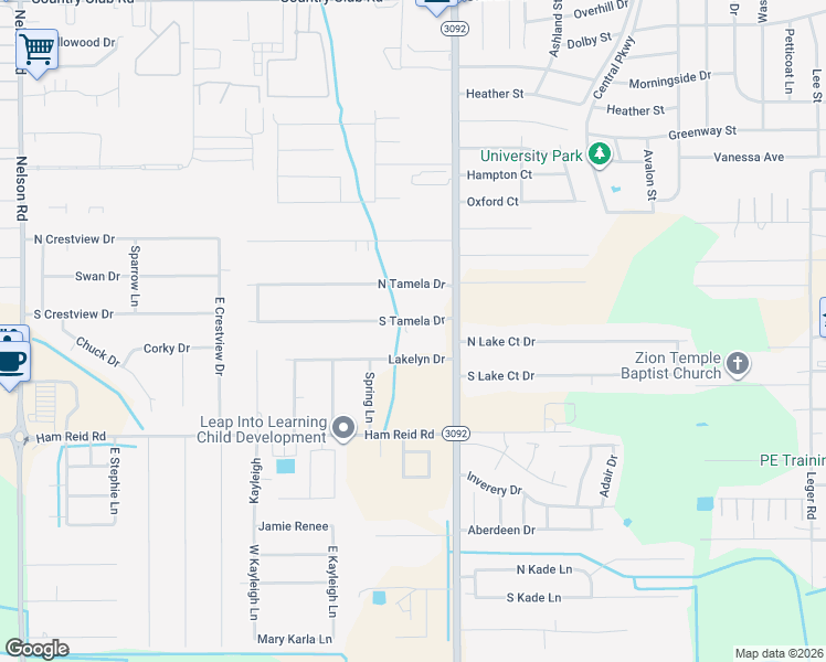 map of restaurants, bars, coffee shops, grocery stores, and more near 843 S Tamela Dr in Lake Charles