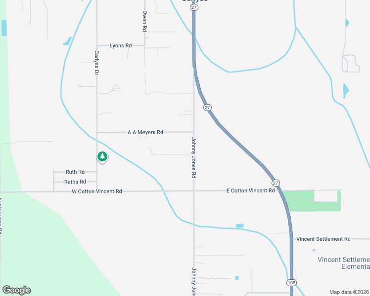 map of restaurants, bars, coffee shops, grocery stores, and more near 133 Gladeau Landry Road in Sulphur