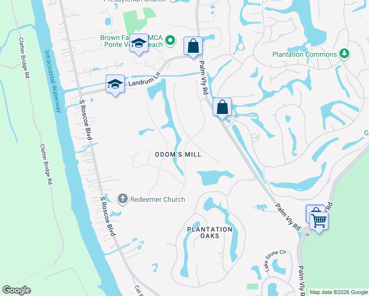 map of restaurants, bars, coffee shops, grocery stores, and more near 261 Patrick Mill Circle in Ponte Vedra Beach